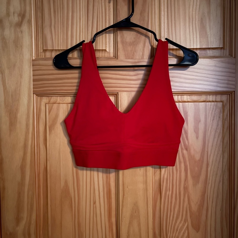 Fabletics All Day Every Day Sports Bra Haute Red No Tag Medium - Picture 4 of 6